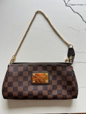 Louis Vuitton Brown Damier Canvas Chain Minaudière